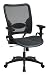 Kitchen & Housewares : Deluxe Air Grid Back And Air Grid Seat Managers Chair With Adjustable Padded Arms and Gunmetal Finish Base By Office Star