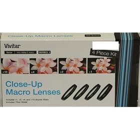 Vivitar 1 2 4 10 Close Up Macro Filter Set w/ Pouch 40.5mm For Nikon 10mm V1 1