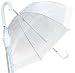 Regenschirm transparent Glockenschirm weiß