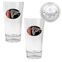 2 Pc Atlanta Falcons Pint Glass Set - Clear