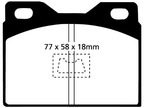 EBC FRONT BRAKE PADS ULTIMAX AUDI Coupe 100S 