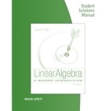 student solutions manual for linear algebra a modern introduction