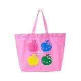 ハローキティ トートバッグ アップルフェイス ピンク