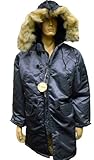 Corinth Mfg. N3B Nylon Arctic (Snorkel) Military Parka . Made In The USA. With Real Coyote-Fur Trim Hood.