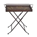 Flower Rectangular Lift-Off Tray Table - Bronze