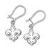 NFL New Orleans Saints Sterling Silver Logo Dangle Earrings