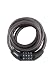 Wordlock CL-400-BK 4-Letter Combination 6-Foot Cable Bike Lock, Black