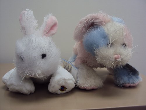 Webkinz Cotton Candy Bunny & Rabbit Plush Set (Great for Easter!)