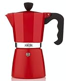 La Cafetiere Red Classic 6 Cup Stovetop Espresso