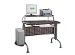 Innovex Brown Glass Desk By Leda
