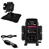 Samsung Blast Auto Bean Bag Dash Holder with Car Charger - Uses Gomadic TipExchange
