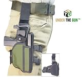 UTG Drop Leg Holster OD GREEN fits MAC11 & Micro UZI SMGs and Airsoft Guns