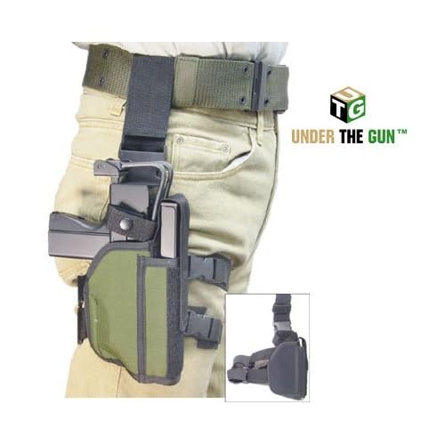 UTG Drop Leg Holster Black fits MAC11 & Micro UZI SMGs and