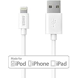 Anker Lightning to USB Cable 6ft / 1.8m Extra Long with Compact Connector Head [Apple MFi Certified] for iPhone, iPad and iPod (White)