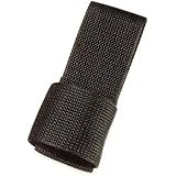 HWC Police Security Black Nylon Universal Maglite "C" & "D" Cell Flashlight Holder Ring Case for Duty Belts