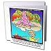 Londons Times Funny Music Cartoons - Sax On The Beach - Greeting Cards-12 Greeting Cards with envelopes