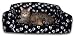 Standard Black/Pawprint Faux Fur Classic Cat Settee 81x46x34cm (31.9x18.1x13.4 inches) From ExtraComfort