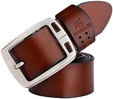 Blazers 47 Inches Buckle Leather Belt for Men（brown）