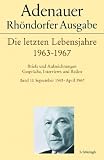 Produkt-Bild: Adenauer - Rh&ouml;ndorfer Ausgabe: Adenauer, Konrad : Die letzten Lebensjahre 1963-1967, 2 Bde.