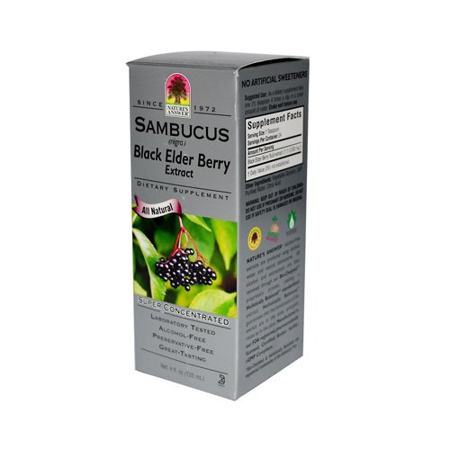 New - Nature's Answer Sambucus nigra Black Elder Berry Extract - 4 fl oz