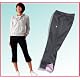 切替スリットクロップドパンツ　グレー　L