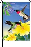 Humming Birds Garden Flag
