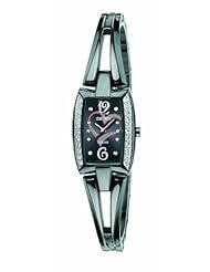 Seiko Womens SUP089 Stainless Steel Analog with Black Dial Watch