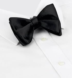 Pure Silk Plain Self Bow Tie