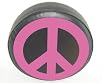 Peace Sign PINK on 30" Black 35 mil Vinyl Tire Cover 4 Wrangler Liberty Disco