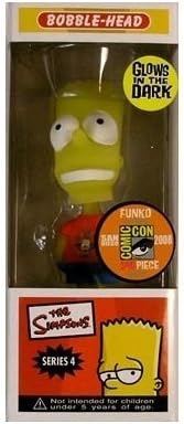 Bart Simpson Glow in Dark with Krusty Shirt Bobblehead by Funko: Comic Con 2008
