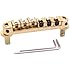 BQLZR Roller Saddle Bridge with Posts and Spanner For Electric Guitar Golden