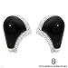 NOVARESE AND SANNAZZARO! Made in Italy Vibrant Earrings Super Clean G/VS Diamonds and Onyx Made with 18K Gold