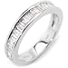 18ct White Gold and Diamond Baguette Cut Half Eternity Ring- 0.75ct Dia