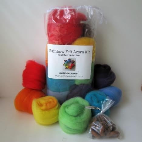 Wool Felting Kit - Learn to Felt with Acorns Waldorf toy