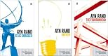 3 Book Set By Ayn Rand; Atlas Shrugged; Anthem; the Fountainhead