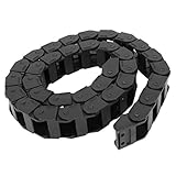 uxcell ケーブルドラッグチェーン　ネスト　ブラック　18mm x 25mm 105cm 1個