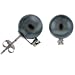 14k White Gold .06 Carat Tw Diamond 8-9mm Perfect Round Black South Sea Tahitian Pearl Stud Earring AAA Quality