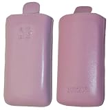 Suncase Leder Tasche f&uuml;r Samsung Wave 533 GT / GT-S5330 rosa