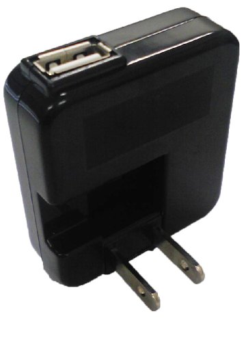 RM ACアダプタ USB充電器 家庭用コンセントからUSBポートでiPod/携帯電話/ゲーム機を急速充電 海外使用もOK ブラック RM-2039