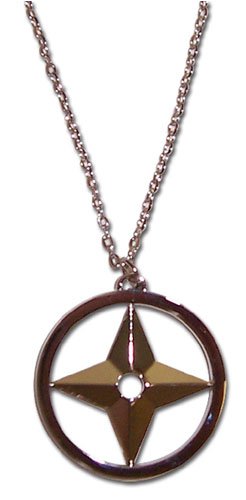 Naruto Throwing Star Shuriken Necklace GE-7820