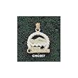 College Of Charleston Swimmer Charm/Pendant -14K/10K, Stainless Steel or Gold Plated