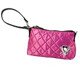 NHL Pittsburgh Penguins Pink Quilted Wristlet
