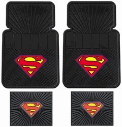  4-pc Superman Floor Mat Set