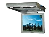 Brand New Tview T1501dvfd-grey All in One Huge 15\" Flip Down, Roof Mount Car Monitor with Built in Dvd, Cd, Mp3 Player with Usb and Sd Card Inputs + Ir Transmitter + Built in Fm Transmitter + Dome Lights + Swiveling Screen