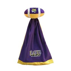LSU Tigers Plush NCAA Football with Attached Security Blanket by Coed Sportswear