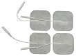 40 Medical Grade 2"X 2" Reusable, Self Stick, Tyco gel - Carbon Electrodes - Satisfaction Guaranteed