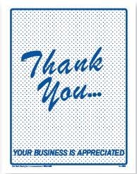 Paper Floor Mats - Thank You Design - 1,000/box