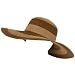 UPF 50+ Sun Beach Braid Hat Floppy 5″ Brim Brown 2 TONE