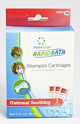 HydroSurge Rapid Bath Oatmeal Soothing Equine Shampoo Cartridges, 3/pack