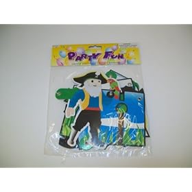  Pirate Cardboard Jointed Happy Birthday Letter Banner